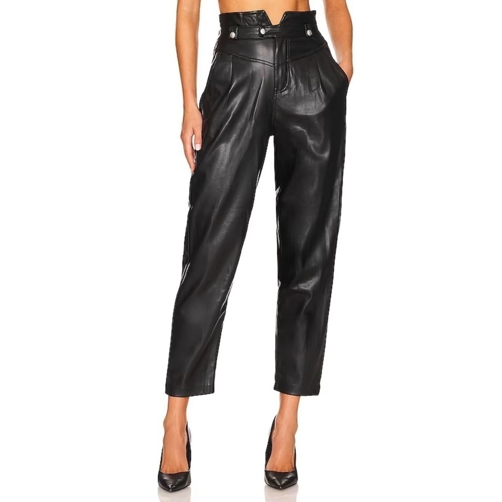 BlankNYC Size 25 Black Vegan Leather Pant in Suspicious Mind